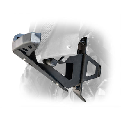 UTV front bumper bulkhead kit for Can-Am X3 2017+ by DRT adds rigidity and off-road strength Side view