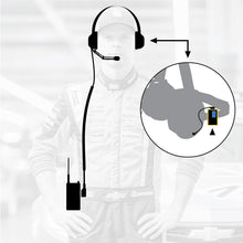 Crew Chief - H42 Spotter Headset and Rugged Handheld Radio Package - Dual Radio / R1 Business Band Handheld - Digital and Analog / Safety Yellow