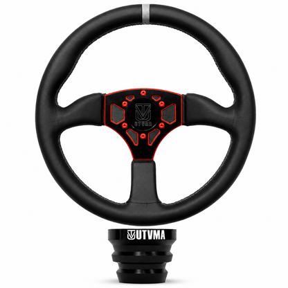 UTVMA Octane Leather Steering Wheel With Hub