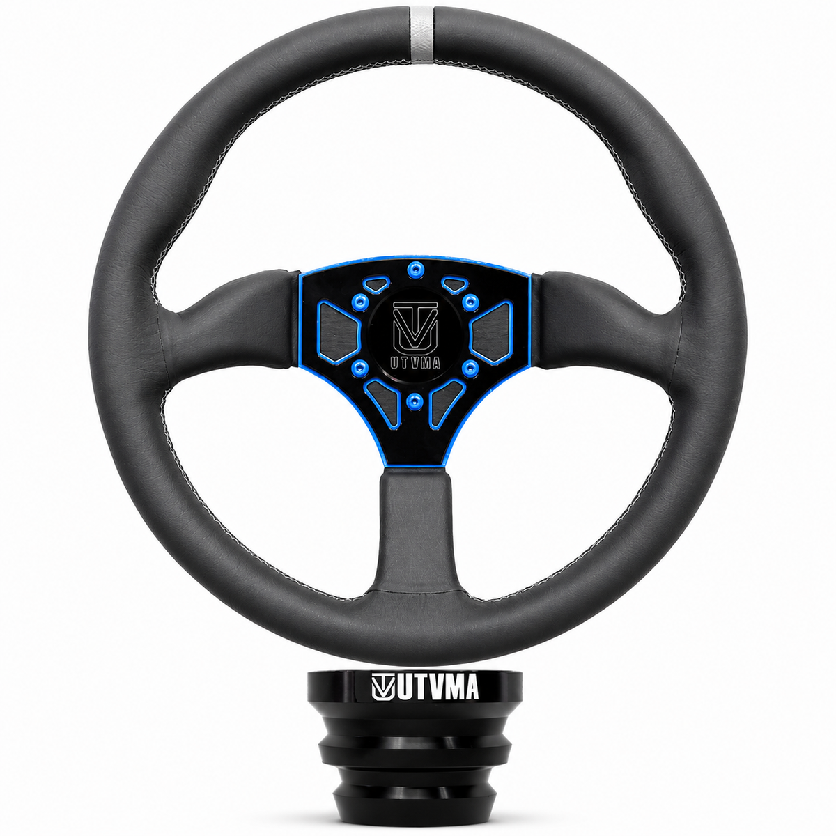 UTVMA Octane Leather Steering Wheel With Hub