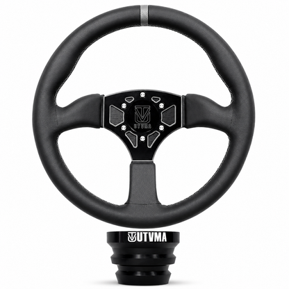 UTVMA Octane Leather Steering Wheel With Hub