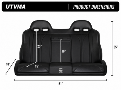 RZR PRO R Rear Bench Seat W Harnesses (2025+)