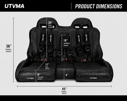 RZR 1000 XP/XP S (2024+)  Front/Rear Bench Seat W Harnesses 2 and 4 Seater