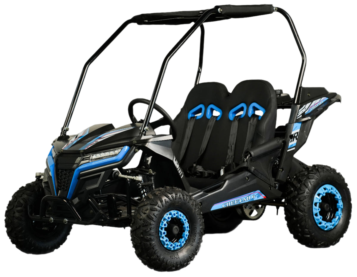 TrailMaster Cheetah-6 Go Kart, 5.5hp Electric Start, Remote Start/Kill with Reverse, Kids Ages 4-9