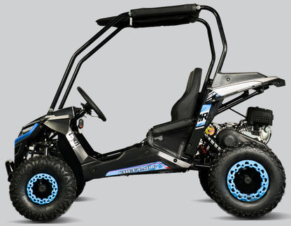 TrailMaster Cheetah-6 Go Kart, 5.5hp Electric Start, Remote Start/Kill with Reverse, Kids Ages 4-9