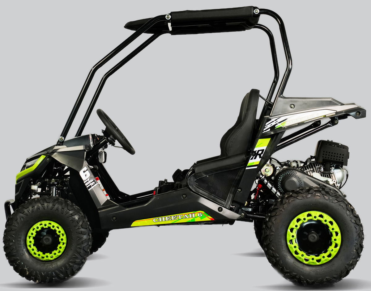 TrailMaster Cheetah-6 Go Kart, 5.5hp Electric Start, Remote Start/Kill with Reverse, Kids Ages 4-9