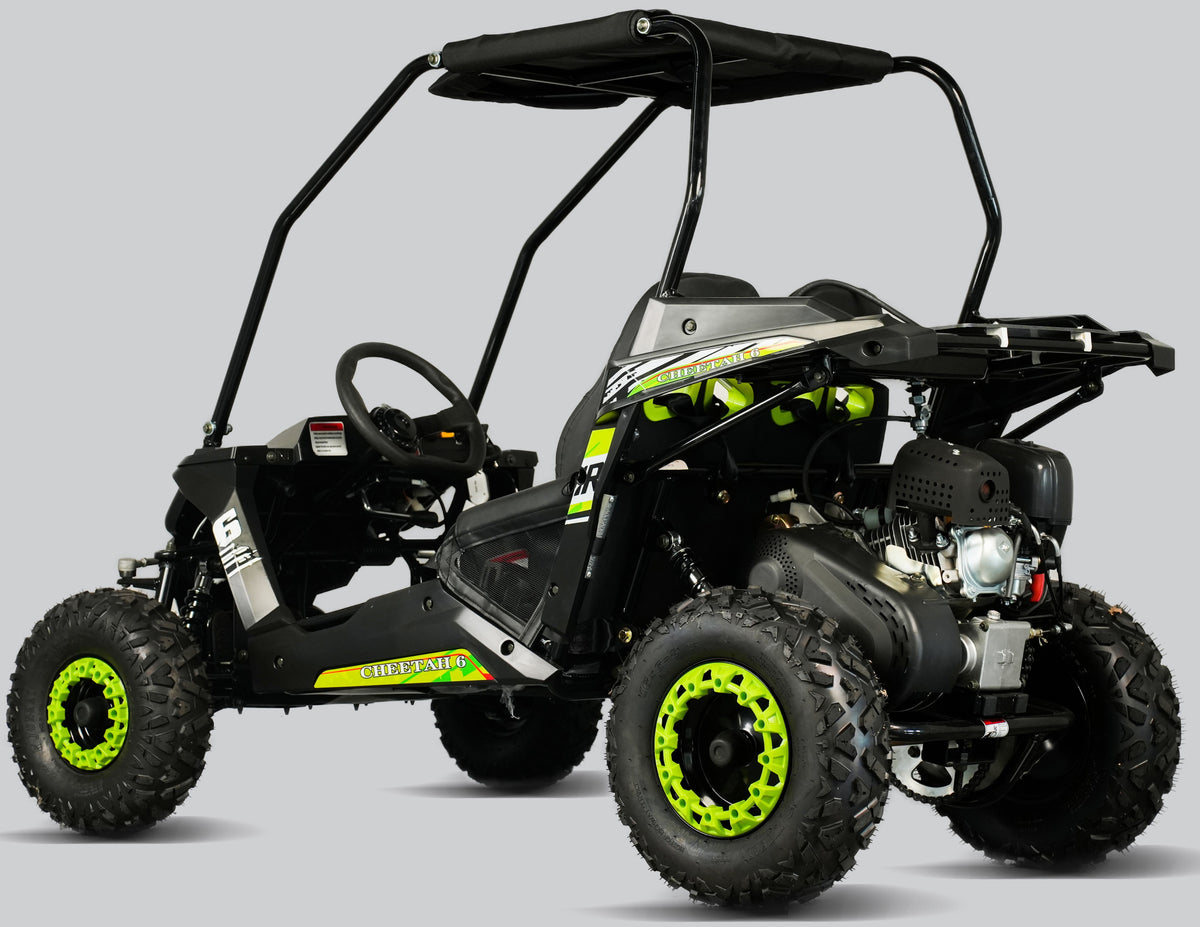TrailMaster Cheetah-6 Go Kart, 5.5hp Electric Start, Remote Start/Kill with Reverse, Kids Ages 4-9