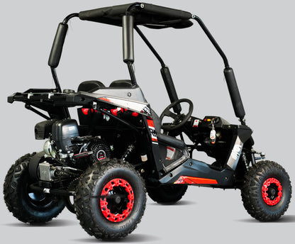 TrailMaster Cheetah-6 Go Kart, 5.5hp Electric Start, Remote Start/Kill with Reverse, Kids Ages 4-9