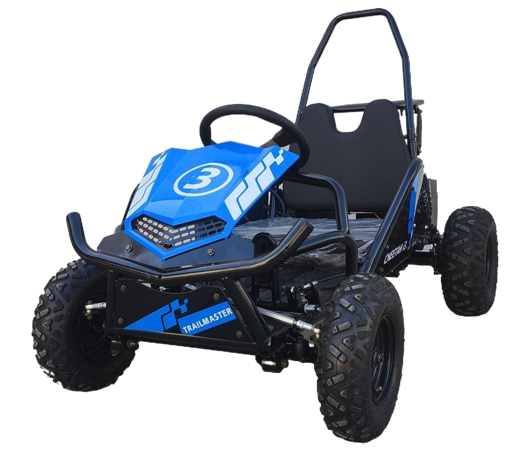 TrailMaster Cheetah i3 Kids Electric Mini Go Kart, 3-Speed settings, with Reverse, Kids Ages 4-9