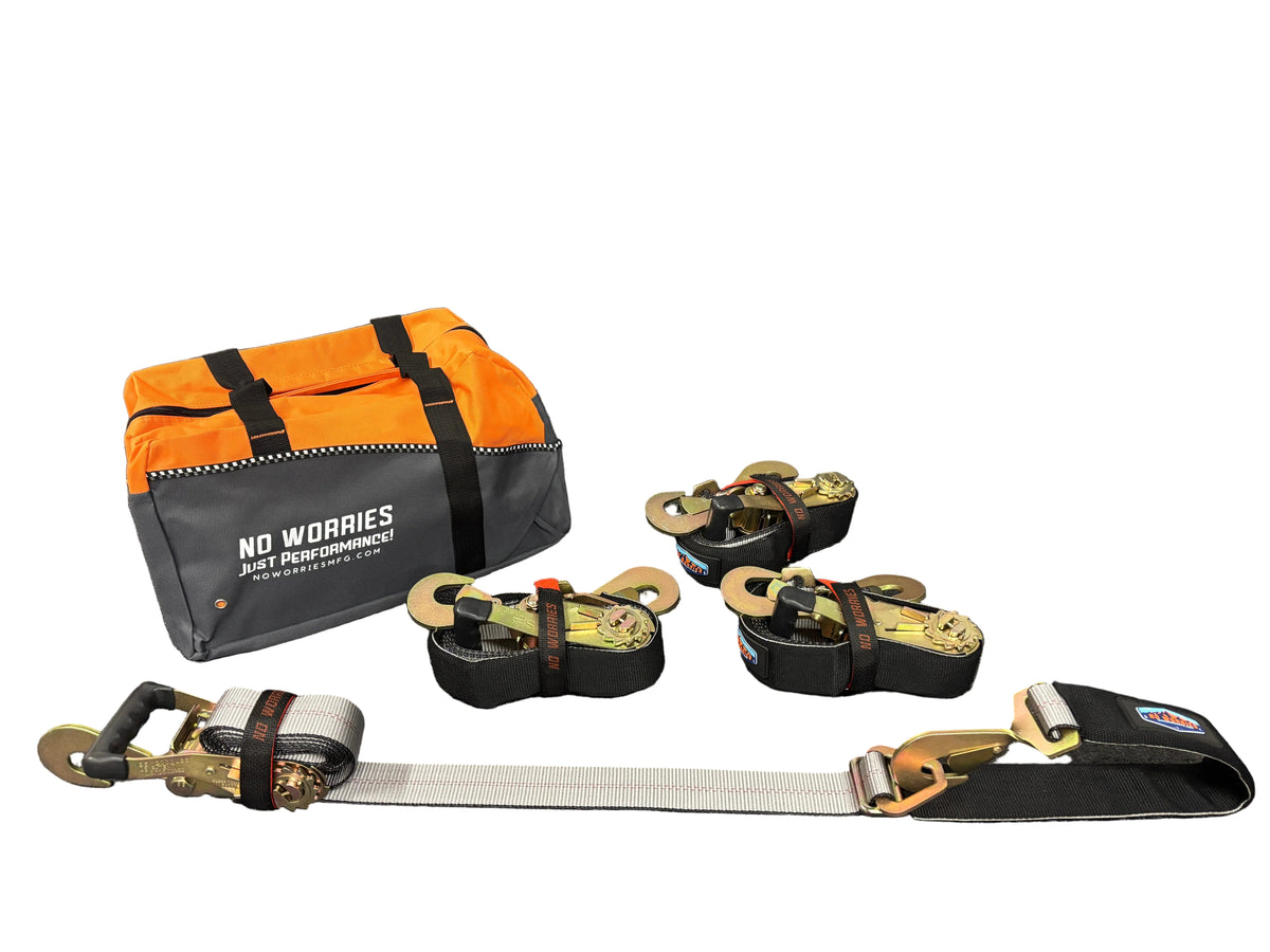 2" x 8' Combination AxleLock Ratchet Strap Tie-Downs