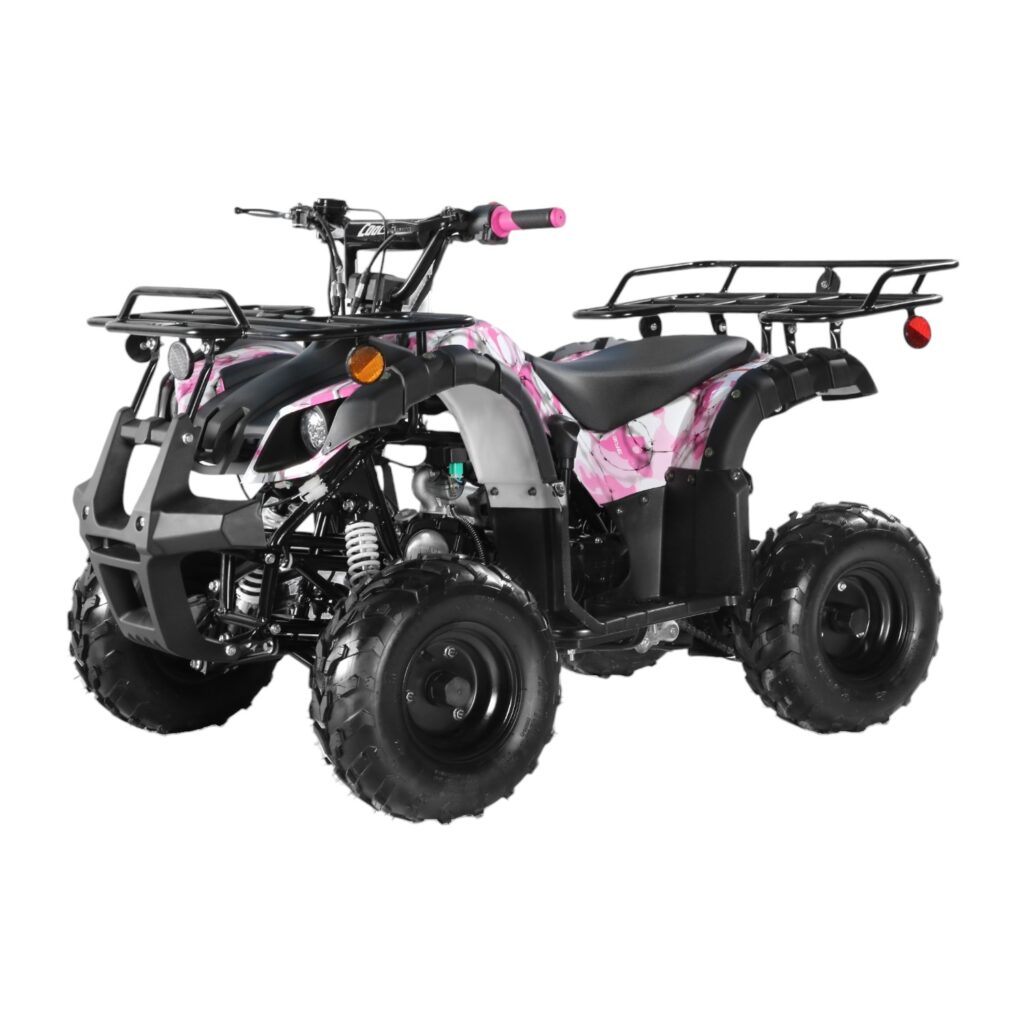 Mini 125cc Utility Style ATV, Electric Start, Automatic with Reverse, 7-inch Wheels, Ages 9-12