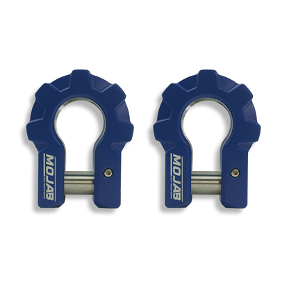 3/4'' Extreme duty Aluminum D-Shackle set (9T)-Ceramic coated (LIFETIME WARRANTY*)-Red,Orange, Blue and American flagShackles are scheduled for delivery during the week commencing July 13th