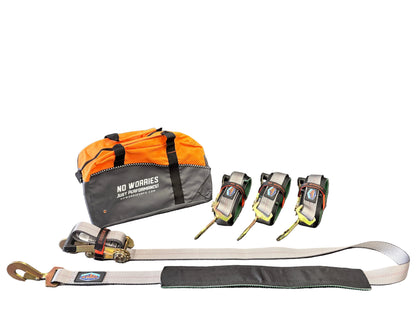 2" x 8' TreadLock Over The Tire Tie-Down Straps, 4-Pack, Direct Hook