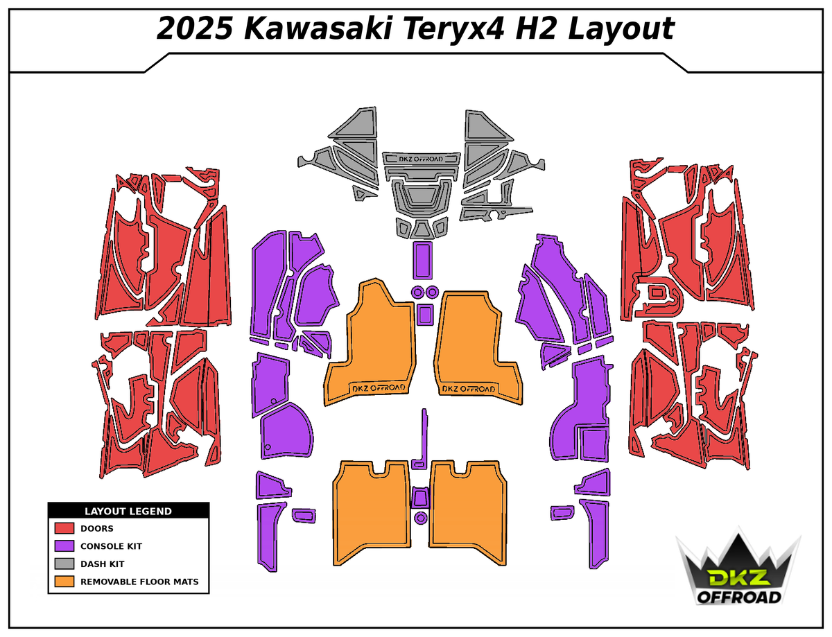 Kawasaki Teryx H2 Interior Foam Kit