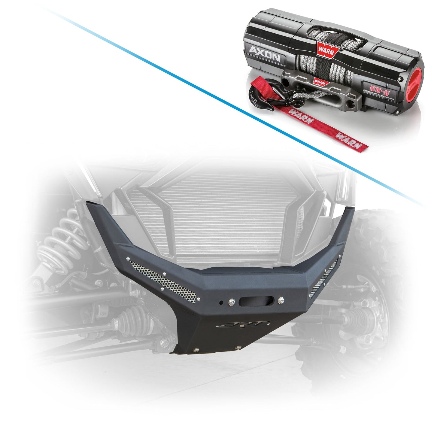 RZR Pro XP 2020-2024 Front Winch Bumper with Winch option.