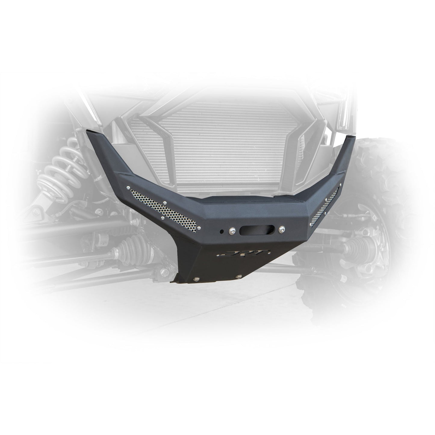 RZR pro xp front winch bumper installed view