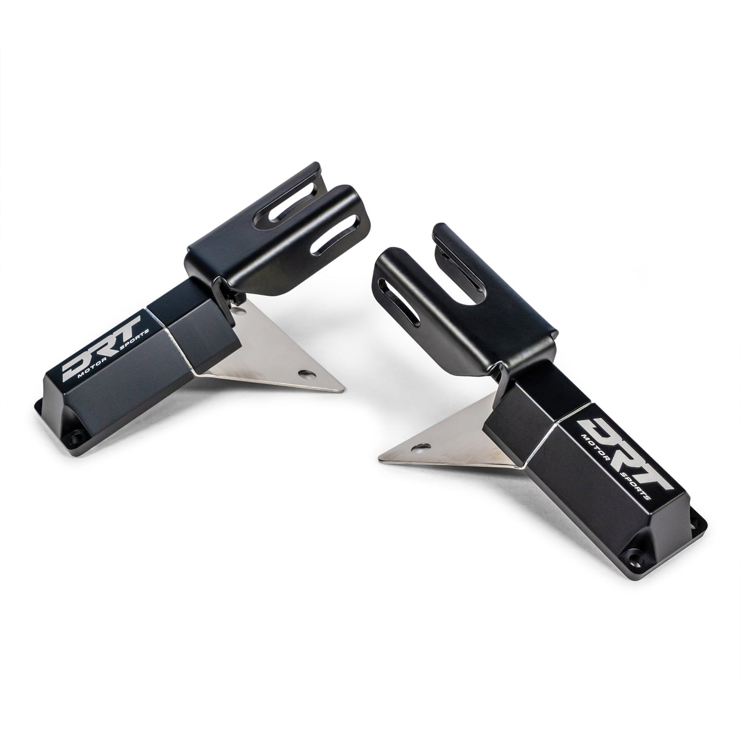 DRT Billet Aluminum Tactical Convex Side Lighted Mirror Set Kit