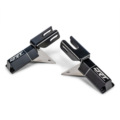 DRT Billet Aluminum Tactical Convex Side Lighted Mirror Set Kit