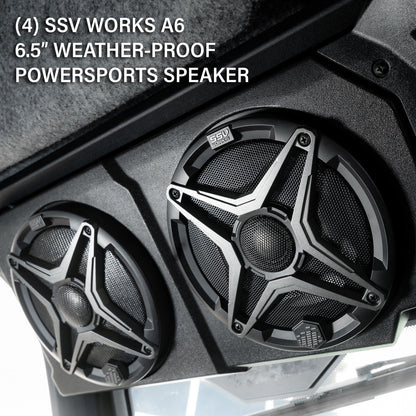 CanAm Defender | 2018-2026 HD10 & 2026 HD11 | Plug-&-Play 4-Speaker Overhead Sound Bar w/JVC MR305 Bluetooth