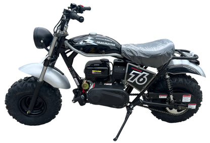 TrailMaster Hurricane 200PRO Mini Bike, 196cc 6.5hp with Electric Start, Torque Converter, Dual Disc Brakes, Front & Rear Suspension, LED Headlight