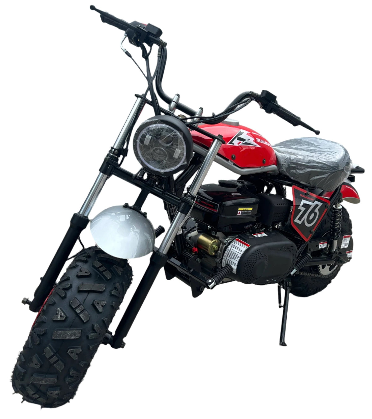 TrailMaster Hurricane 200PRO Mini Bike, 196cc 6.5hp with Electric Start, Torque Converter, Dual Disc Brakes, Front & Rear Suspension, LED Headlight