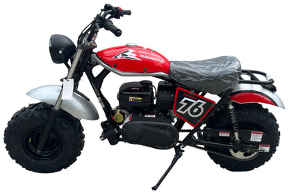 TrailMaster Hurricane 200PRO Mini Bike, 196cc 6.5hp with Electric Start, Torque Converter, Dual Disc Brakes, Front & Rear Suspension, LED Headlight