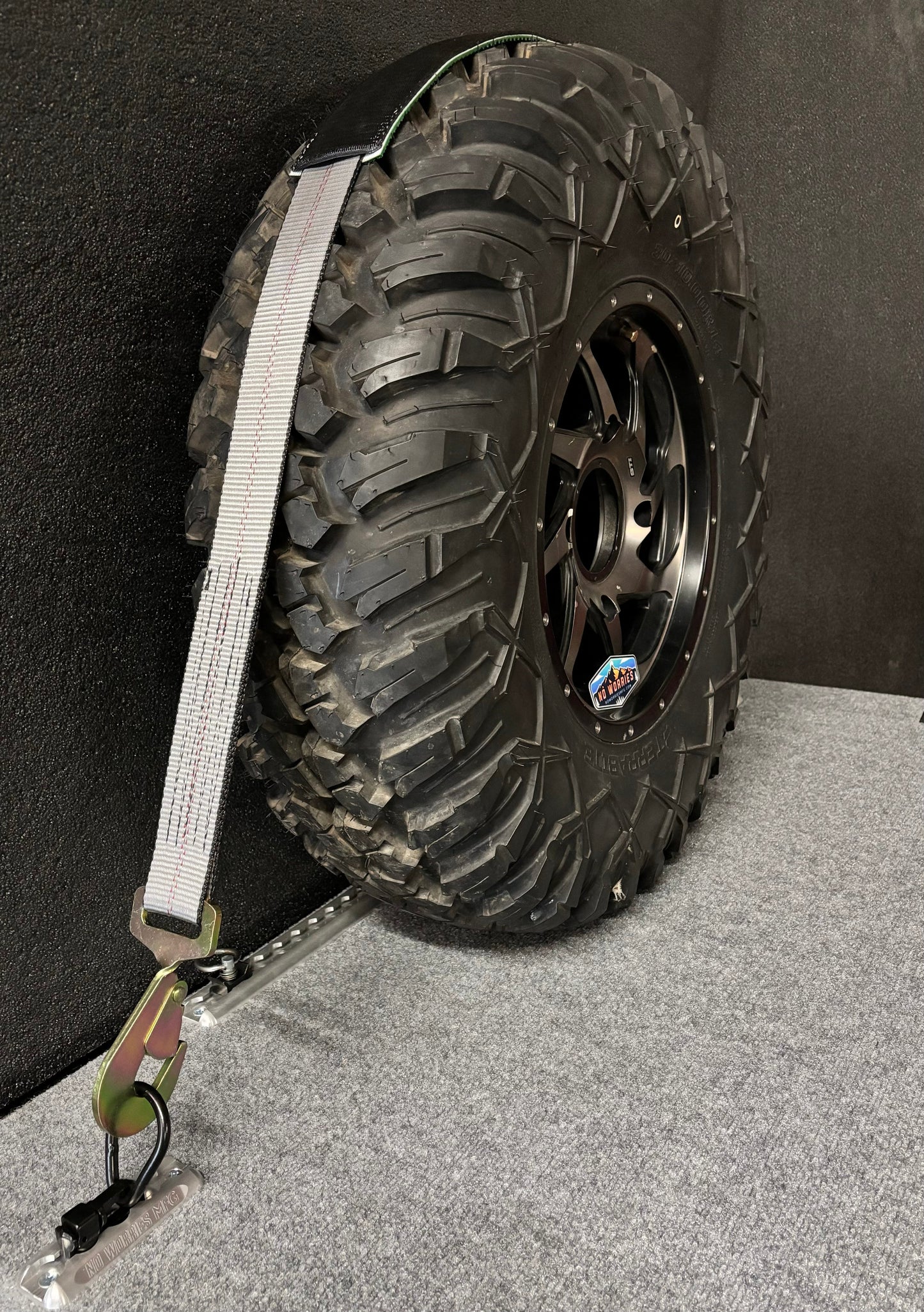 2" x 10' TreadLock Tire Tie-Down System 4-Pack SFE (Over-the-Wheel Ratchet Straps for UTV, Car & Trailer Tie Downs)