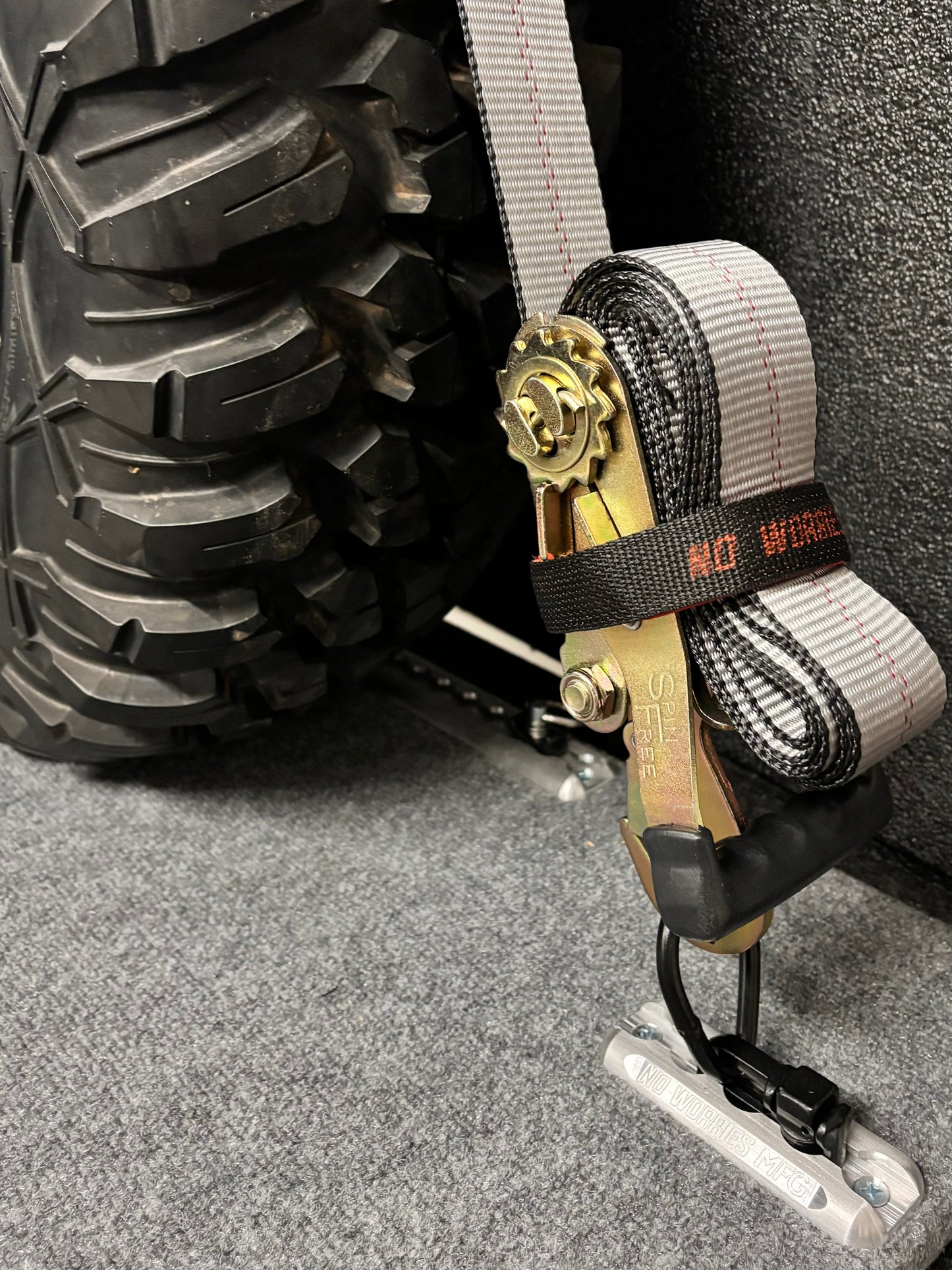 2" x 10' TreadLock Tire Tie-Down System 4-Pack DHR (Over-the-Wheel Ratchet Straps for UTV, Car & Trailer Tie Downs)