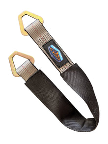2" x 24" Axle Strap with Delta Rings – Heavy Duty Vehicle Tie Down Strap | No Worries MFG