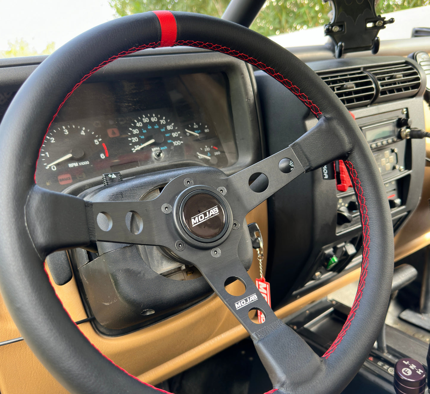 13.5''  MOJAB Deep Dish Steering Wheel Leather or Suede