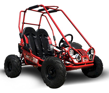 TrailMaster MINI XRX+ Kids Go Kart, 5.5hp Gas Engine with Electric Start, Remote Start/Kill, Ages 4-9