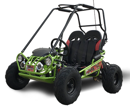 TrailMaster MINI XRX+ Kids Go Kart, 5.5hp Gas Engine with Electric Start, Remote Start/Kill, Ages 4-9