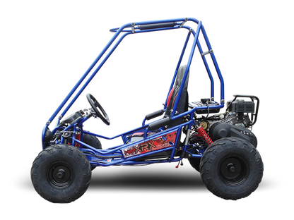 TrailMaster MINI XRX+ Kids Go Kart, 5.5hp Gas Engine with Electric Start, Remote Start/Kill, Ages 4-9