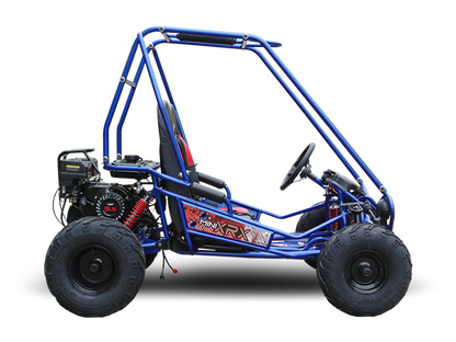 TrailMaster MINI XRX+ Kids Go Kart, 5.5hp Gas Engine with Electric Start, Remote Start/Kill, Ages 4-9