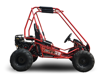 TrailMaster MINI XRX+ Kids Go Kart, 5.5hp Gas Engine with Electric Start, Remote Start/Kill, Ages 4-9