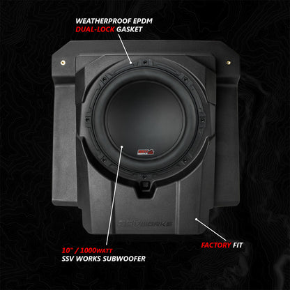 2024-2026 Can-Am® Maverick R, Phase-4 A-Spec 800watt 5-Speaker System