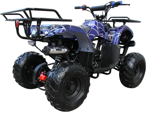 Mini 125cc Utility Style ATV, Electric Start, Automatic with Reverse, 7-inch Wheels, Ages 9-12