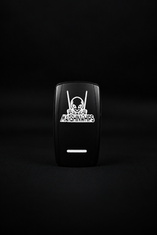 Marshin Whips Illuminated Rocker Switch | Universal LED Control | On/Off Laser-Etched