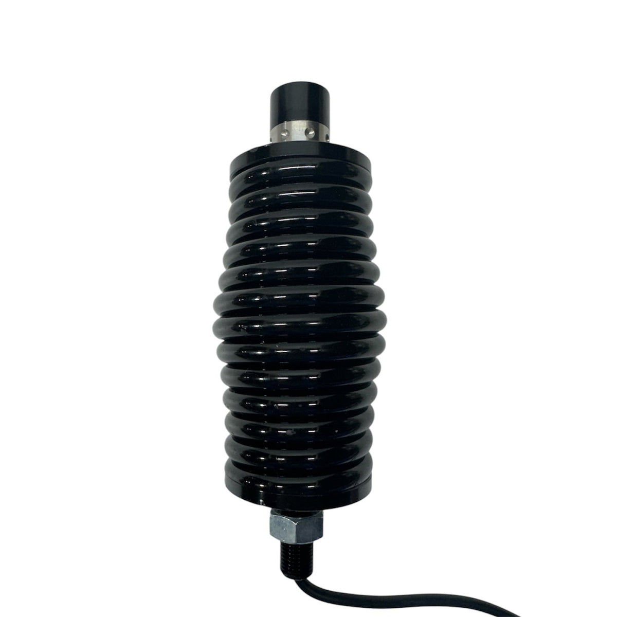 Premium Heavy-Duty Black Barrel Spring for Big Eddy's LED Whips – Reinforced Protection with Quick-Release Power Integration