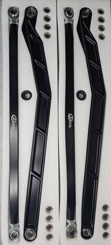 2022 to Current Polaris RZR Pro R, Pro S, Turbo R High Clearance Radius Rods in Black Finish