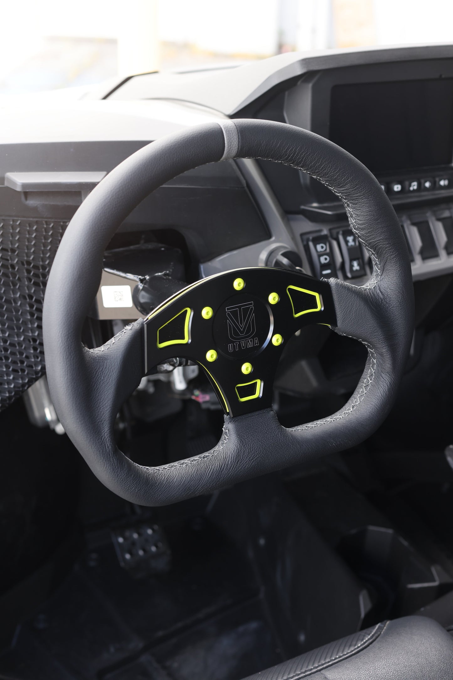 UTVMA DriftX Leather Steering Wheel With Hub