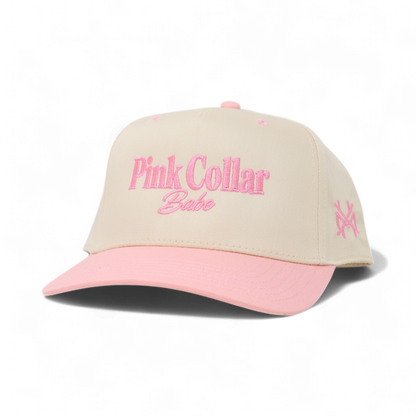 Pink Collar Babe Snapback Hat