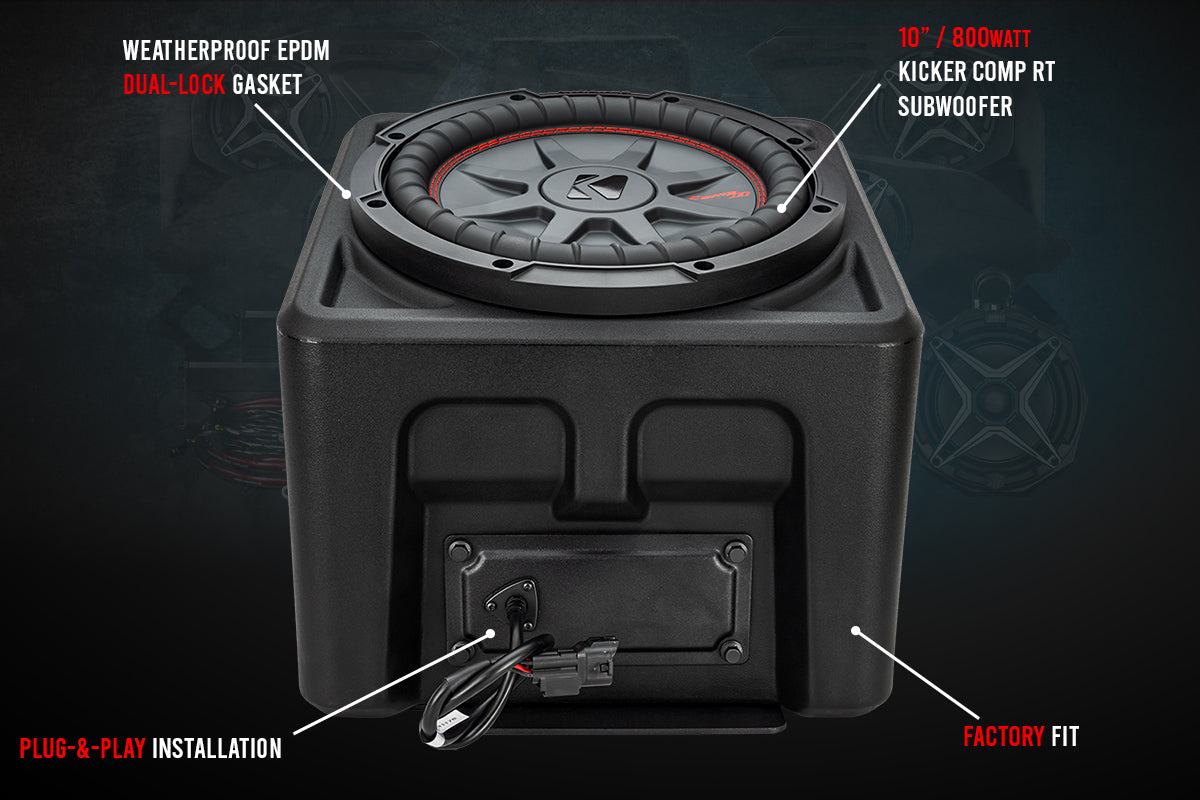 2018-2025 Polaris Ranger XP1000 Underseat 10" Subwoofer