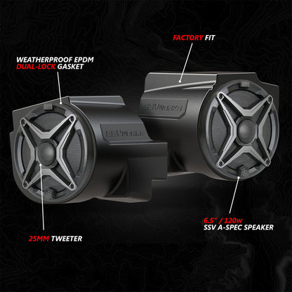 2020-2024 Polaris® RZR Pro Series In-Dash 6.5" Speaker-Pods Braden