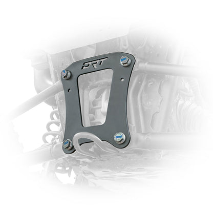 RZR Pro XP radius rod plate installed on rear frame
