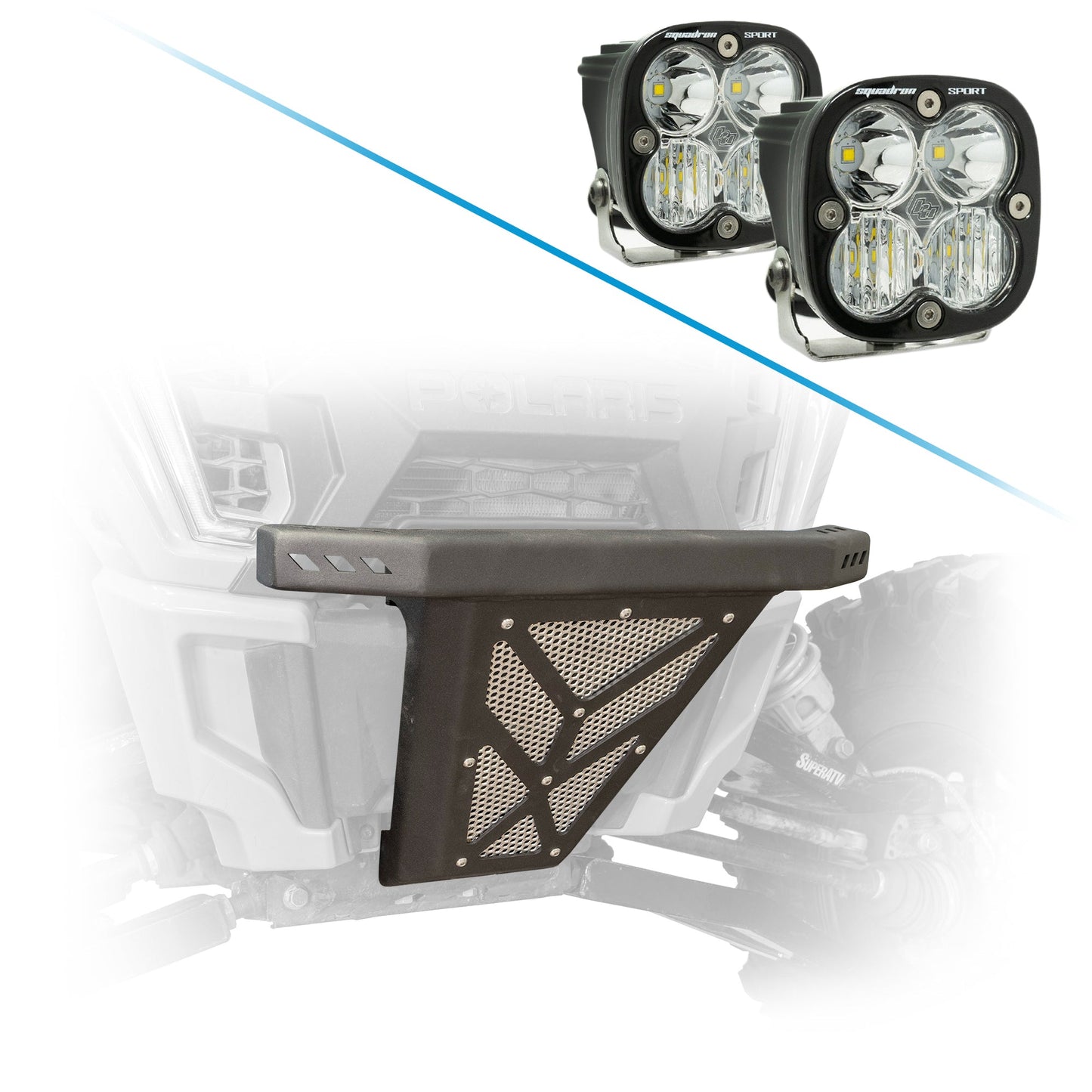 Lights options for the RZR XP 1000 front bumper