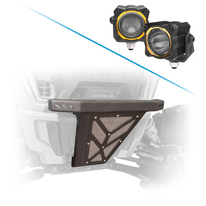Lights options for the RZR XP 1000 front bumper