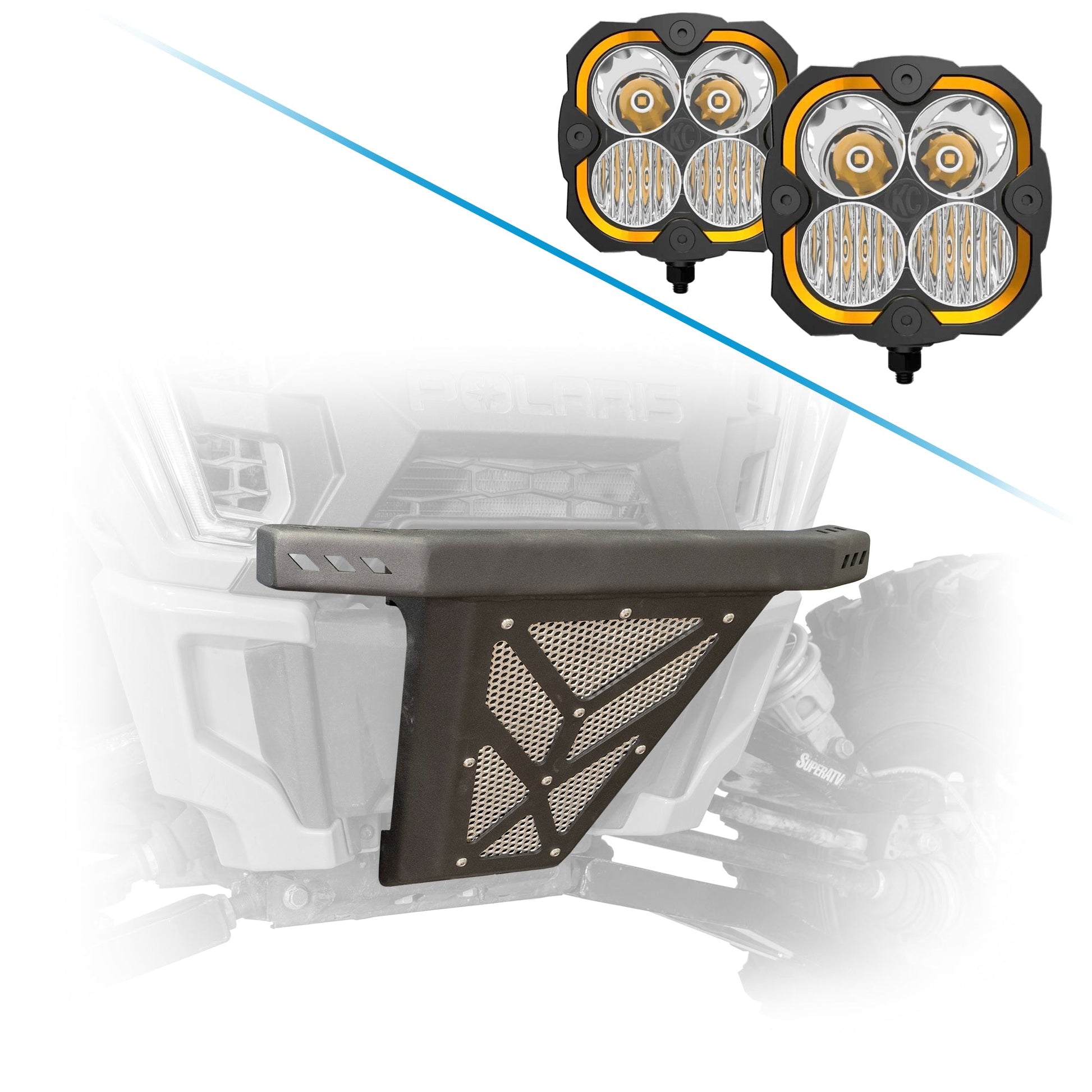 Lights options for the RZR XP 1000 front bumper