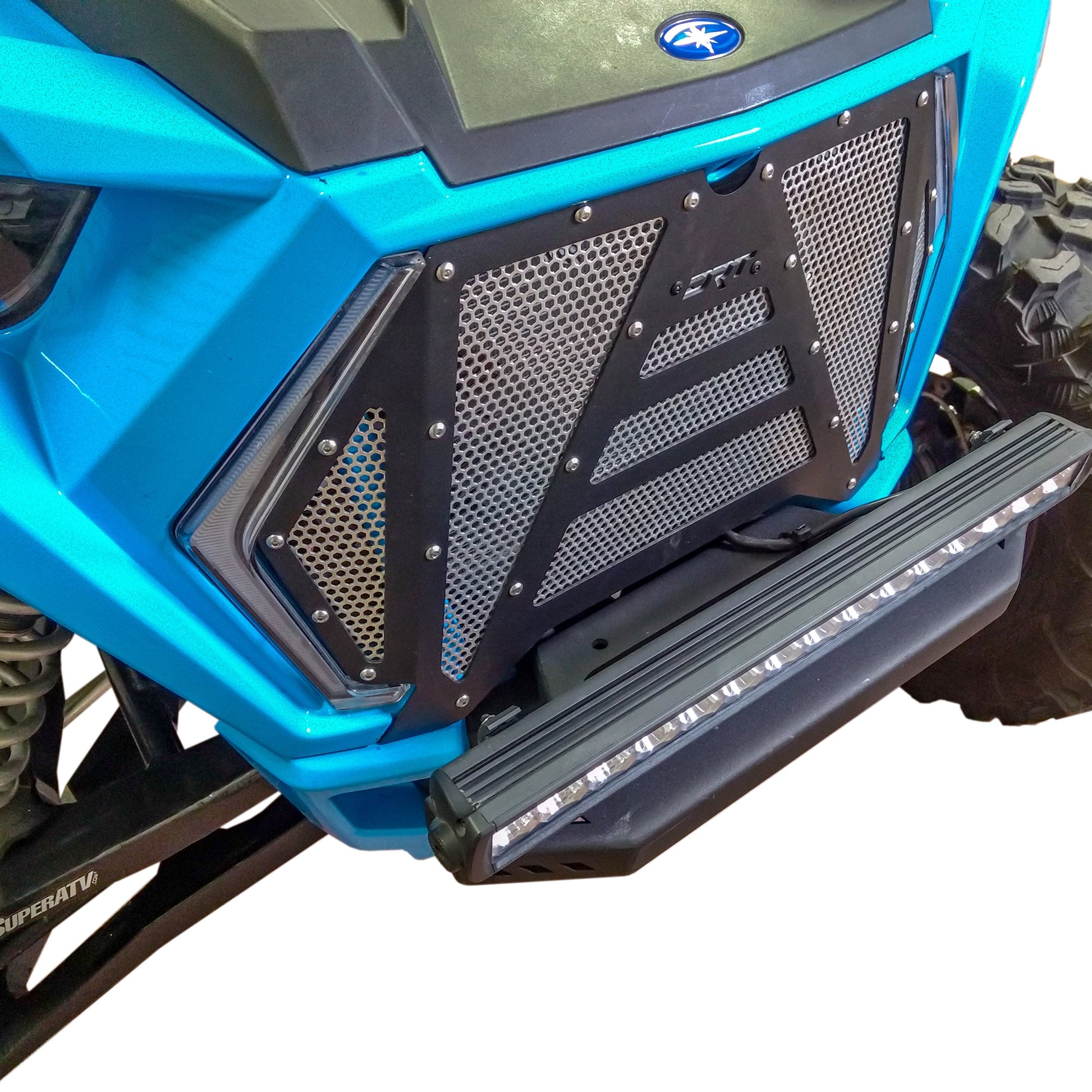 RZR xp 1000 aluminum grill installed view
