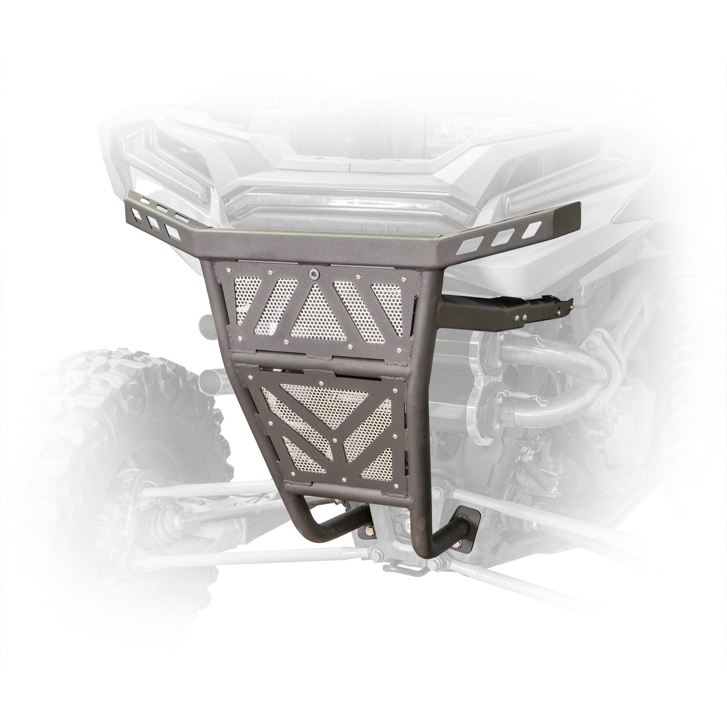 RZR XP 1000 rear bumper installed on vehicle